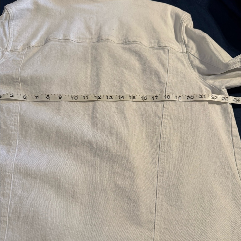 Style & Co. Cream White Denim Jacket - Picture 7 of 8